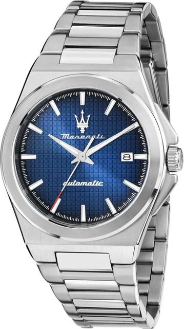 Maserati Herrenuhr Automatik, Edelstahl, Blau, 41 mm, 10 ATM - Bild 1