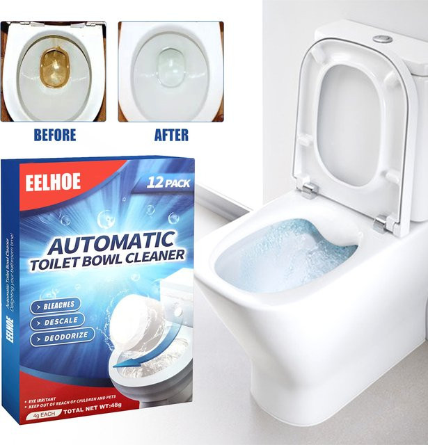eelhoe Toilettenreiniger Brausetabletten zur Entfernung von Urinflecken und Gerüchen in Blau - Bild 1