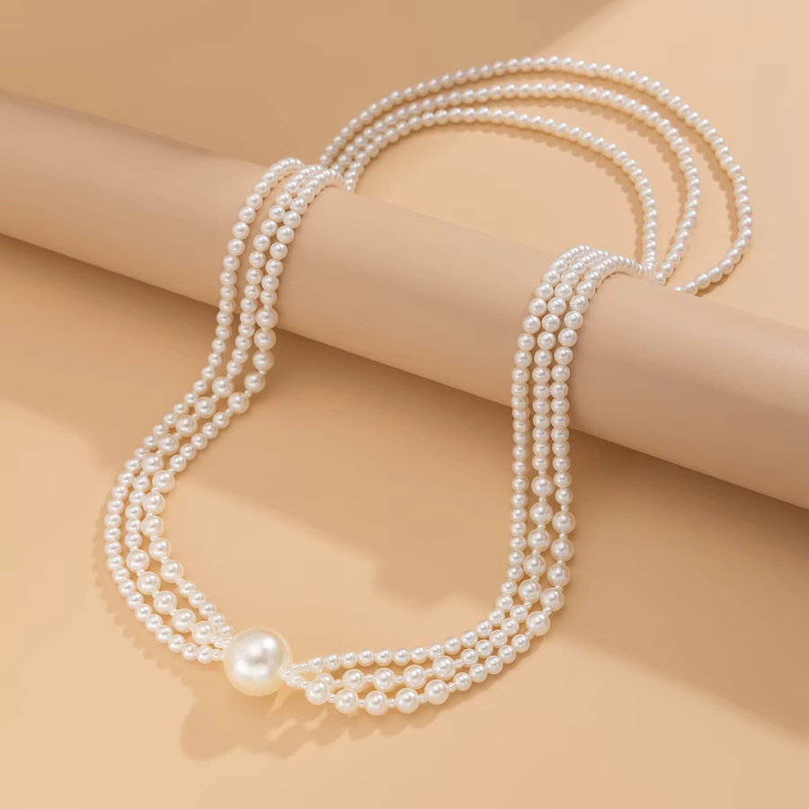 Ingemark Halskette, Multilayer, Imitation Perle, Damen - Bild 4