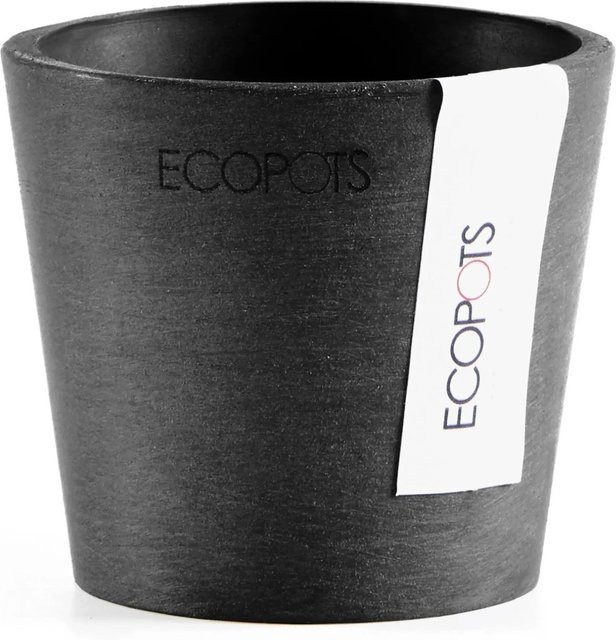 Ecopots Pflanztopf Amsterdam Mini Dunkelgrau Höhe: 8 cm - Bild 1
