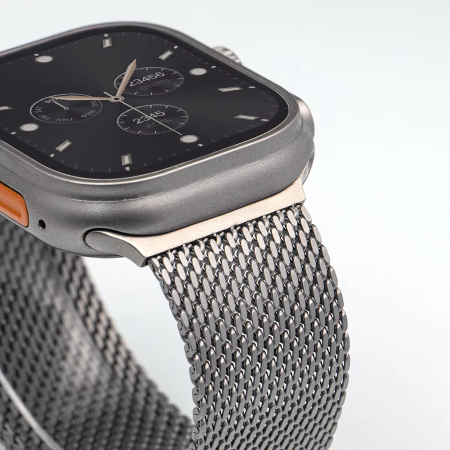 CHIICSMART Uhrenarmband Edelstahl, Milanese Loop, Silber, Unisex - Bild 3