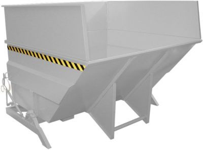 Kippbehälter BKC 500 von Bauer, verzinkter Stahl, grau, B/T/H: 223,0 x 173,0 cm - Bild 1