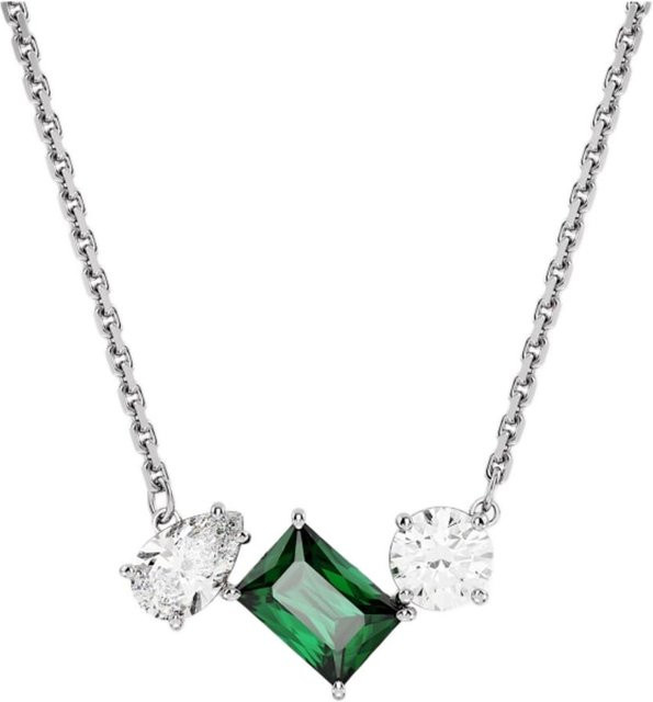 Swarovski Halskette Mesmera, Rhodiniert, Edelstahl, Grün, Damen - Bild 1
