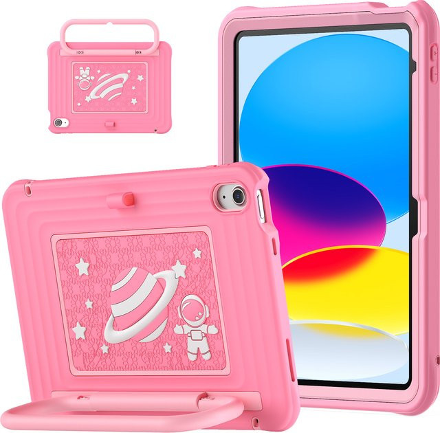 Schutzhülle mit Griff und Schultergurt für Apple iPad Air, Pro und Mini in Purple und Pink - Bild 1