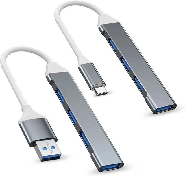 FC&EC USB Typ-C Hub Mini 4-in-1 USB 3.1 Multi-Port Adapter aus Aluminiumlegierung für Samsung, Macbook Pro Air und PC Notebooks - Bild 1