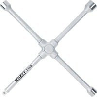 Hazet Kreuzschlüssel 715-01 Radkreuz mit 1/2 Zoll Antrieb und Außen-Sechskant Profilen 17 x 19 x 22 mm in Silber - Bild 1