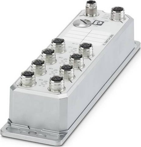 Phoenix Contact 1106616 FL SWITCH 2608 PN Industrial Ethernet Switch in Silber mit 100 Mbit/s und Ethernet/LAN - Bild 1