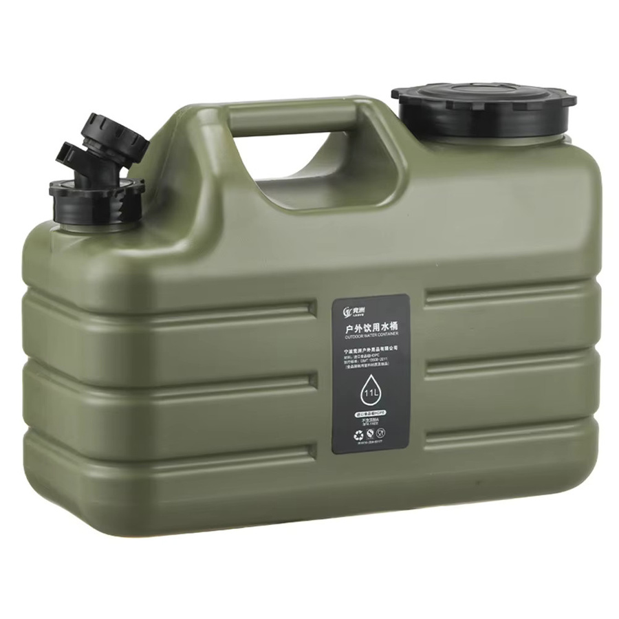 Alloet Outdoor-Wasserbehälter mit 11 l Volumen, tragbarer Camping-Wasserbeutel in Grün mit abnehmbarem Wasserhahn - Bild 2