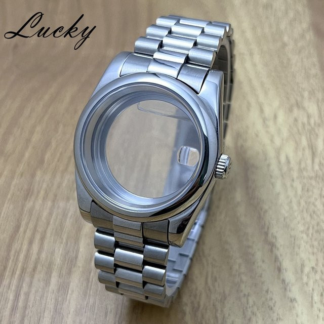 MUZHI Uhrenarmband S Crown President, Saphirglas, 36 mm, 40 mm - Bild 1