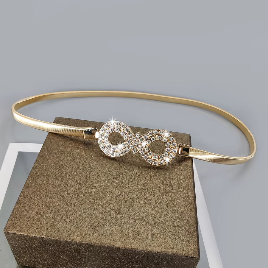Gürtel Strass, Gold, Silber Metall, Damen - Bild 2