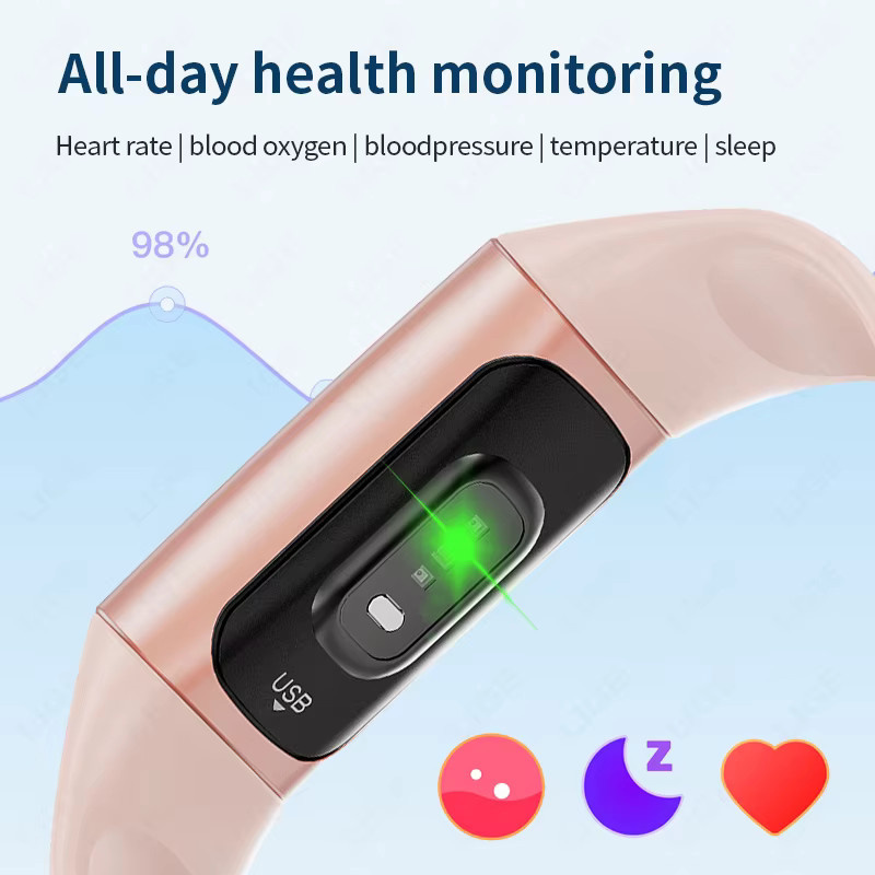 LIGE Smartwatch, Blau, Silikon, Unisex - Bild 3