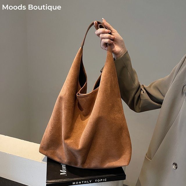 MOODS Schulter Tasche Set, Wildleder, Damen - Bild 1