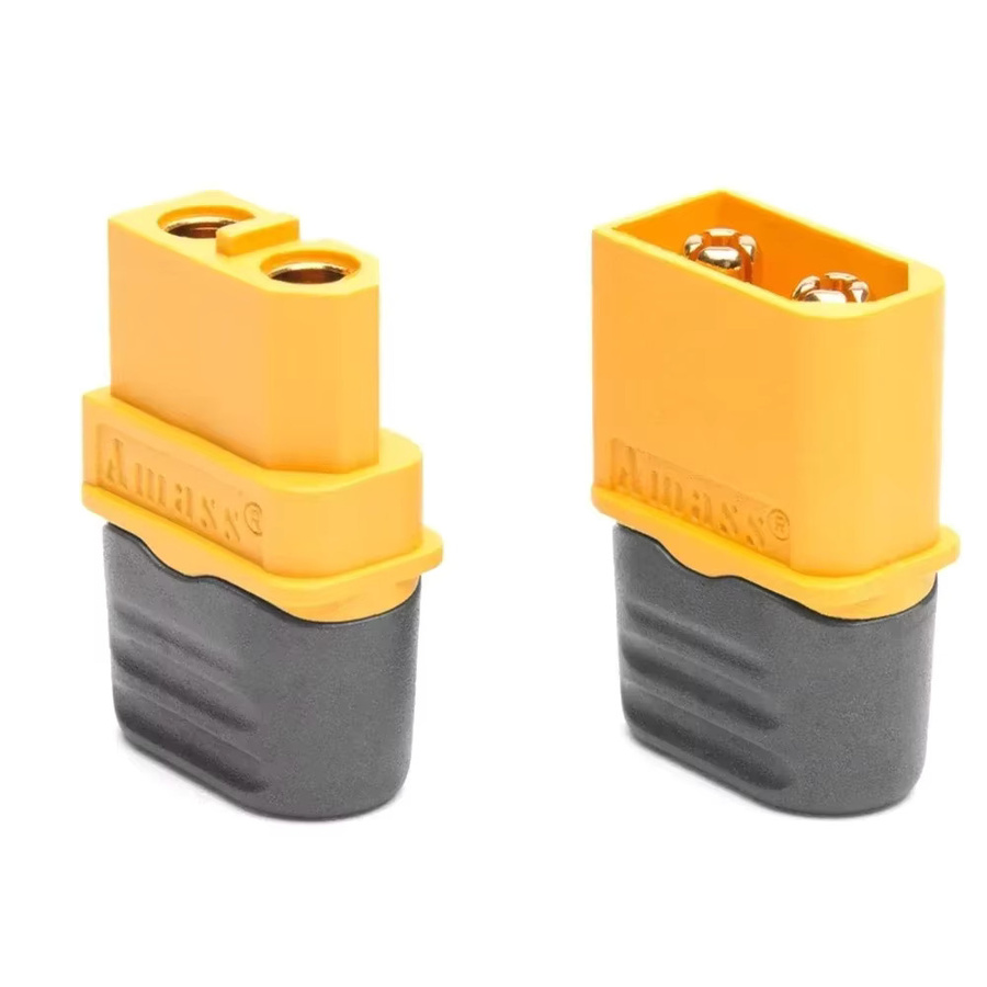 10 Stück Amass XT30 XT30U und XT60 XT60H Rundstecker Stecker in Gelb für RC Quadcopter FPV Racing Drone Lipo Batterie Flugzeug Auto Boot - Bild 2