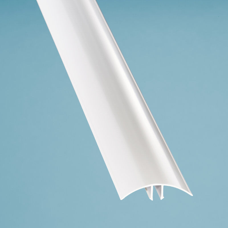 Scobalit PVC Klemmdeckel Oberteil in Weiß, Breite: 61 mm, Höhe: 14 mm - Bild 1