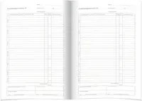 RNK Verlag Berichtsheft Ausbildungsnachweis A4 liniertes Papier in Blau und Weiß - Bild 1