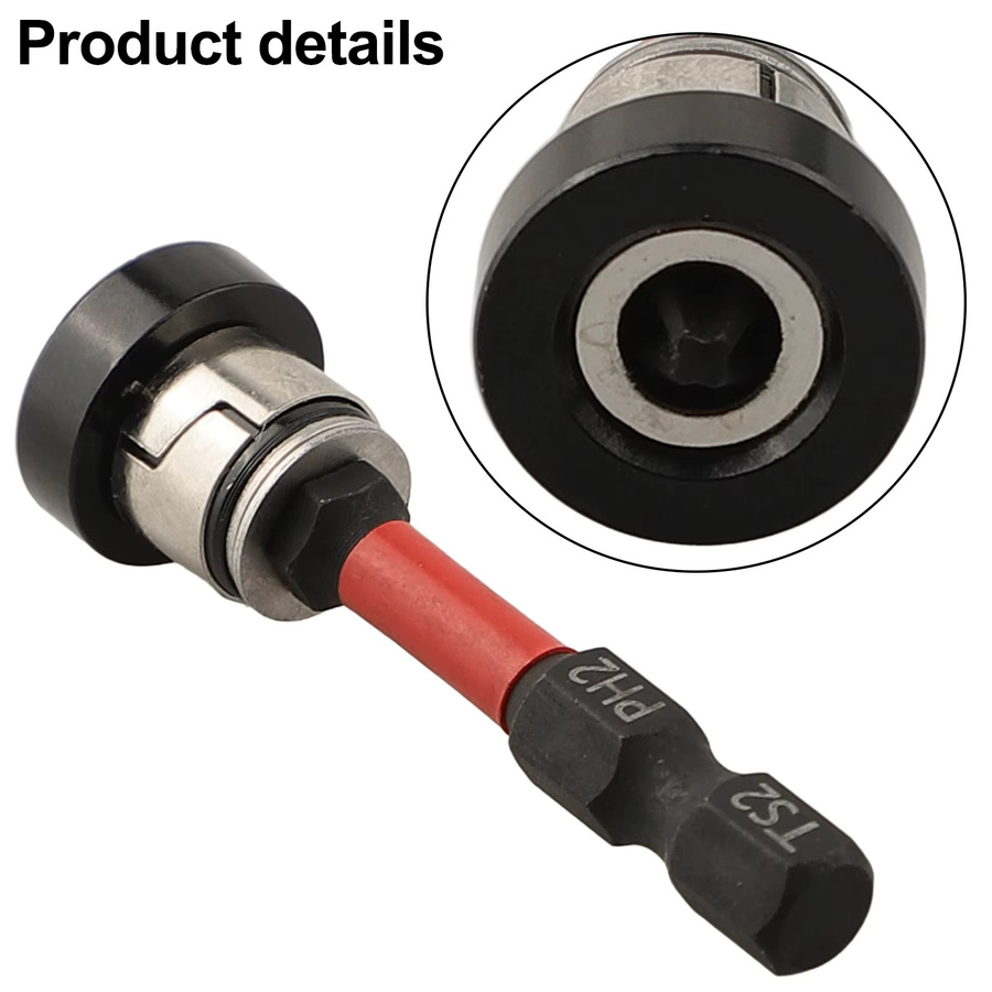 DAZZLEEX 5er Set Magnetische Gipskarton Positionierungs-Schraubendreher-Bits für Hand- und Elektrobohrer, 50 mm - Bild 4