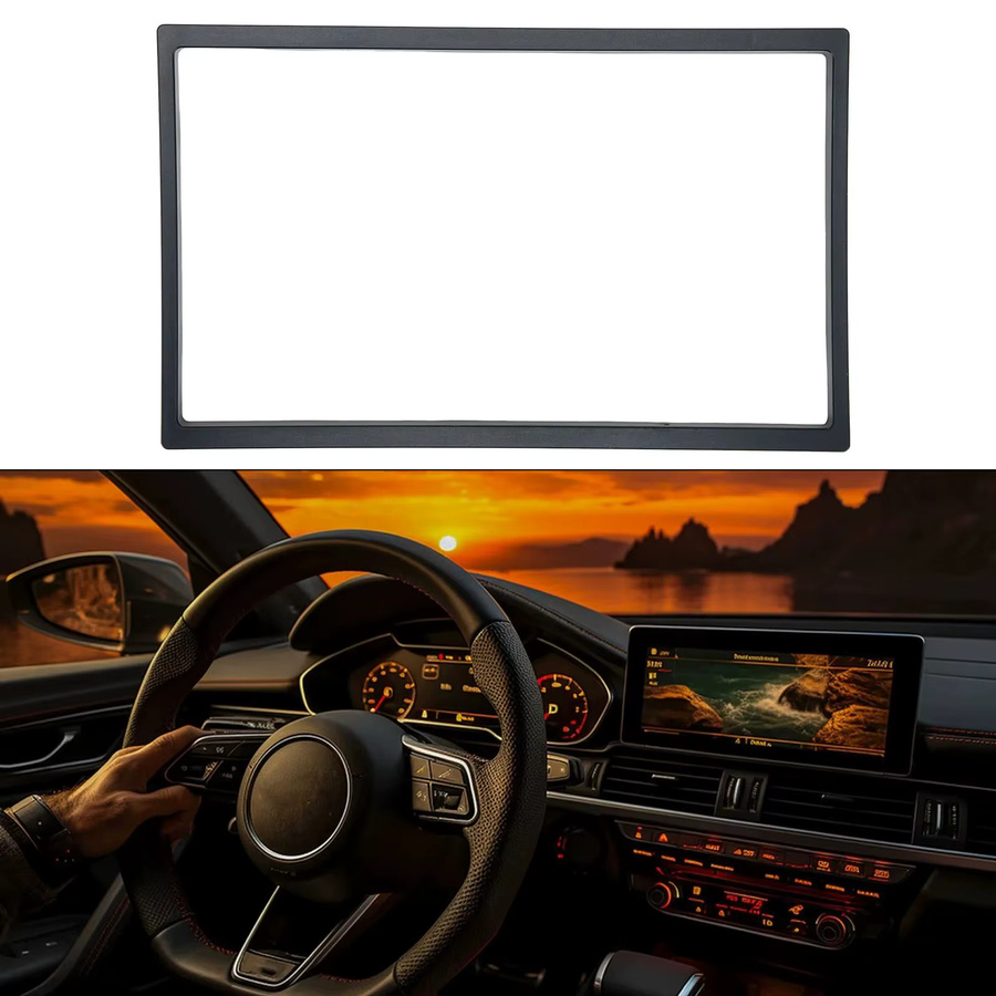 Universal 2Din DVD Montage Rahmen für 7 Zoll große Bildschirme und Auto Multimedia Player in Schwarz - Bild 3