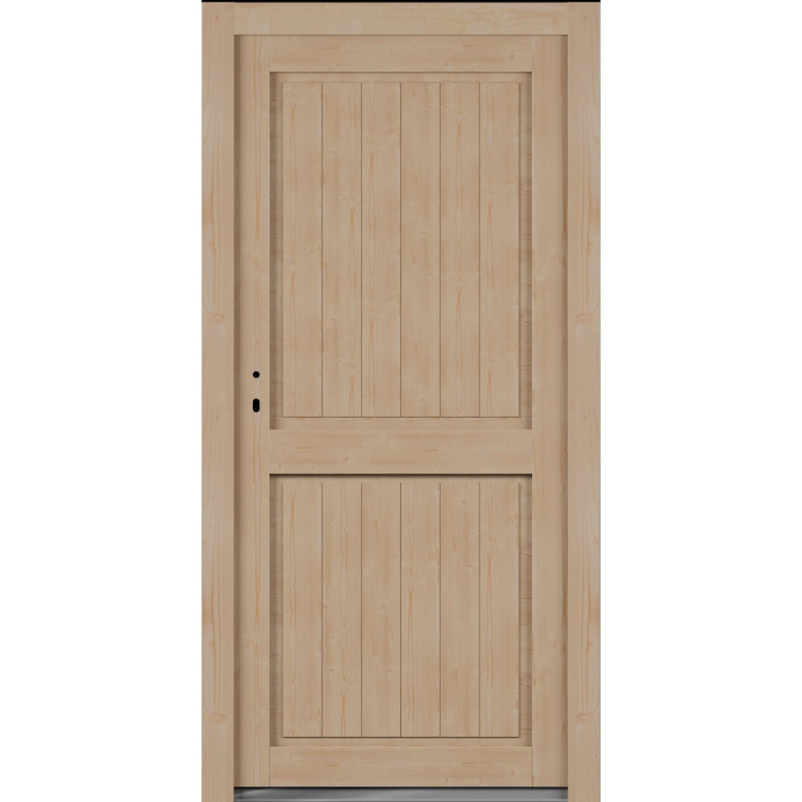 Roro Nebeneingangstür OHE 1003 Fichte in Braun und Beige, B/H: 98 x 198 cm, DIN Links - Bild 2