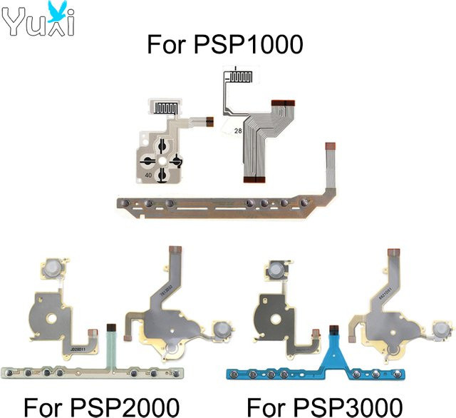 YuXi Ersatz Flexkabel für PSP 1000 2000 3000 Tasten Start Home Funktion Links und Rechts Reparatur-Set - Bild 1
