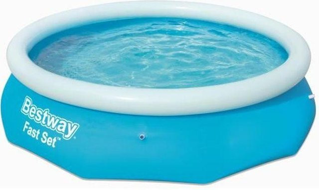 Bestway Fast Set Swimmingpool rund in Blau, Durchmesser: 305 cm, Höhe: 76 cm - Bild 1