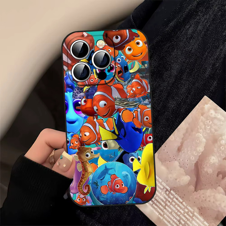 Mesuca Anime Film F-Finding N-Nemo Handyhülle für iPhone 17 16 15 14 13 12 11 Pro Max Plus Mini aus weichem TPU in Multicolour - Bild 4
