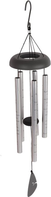 OutsideWorld Metall-Windspiele in Grau mit beruhigender Melodie, korrosionsbeständig und wasserdicht zur Dekoration - Bild 1
