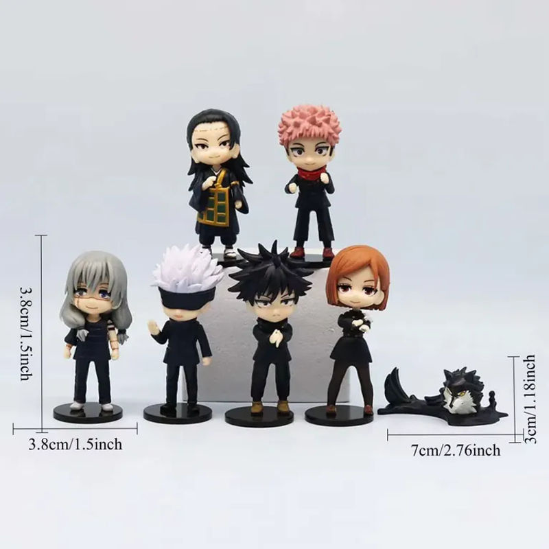 Bandai Jujutsu Kaisen Q-Version Sammlerfiguren aus Kunststoff, mehrfarbig, Höhe: 9 cm - Bild 3