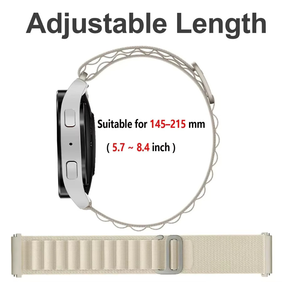 Uhrenarmband Alpine Loop, Textil/NATO, Silber, Unisex - Bild 3