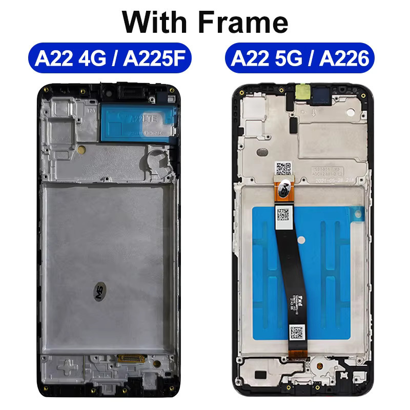 Samsung Galaxy A22 4G A225F A225M OLED Display mit LCD Touchscreen Digitizer Baugruppe in Schwarz - Bild 3