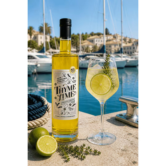 Piekfeine Brände, Thymelime Apéro Likör, 0,7 l - Bild 2