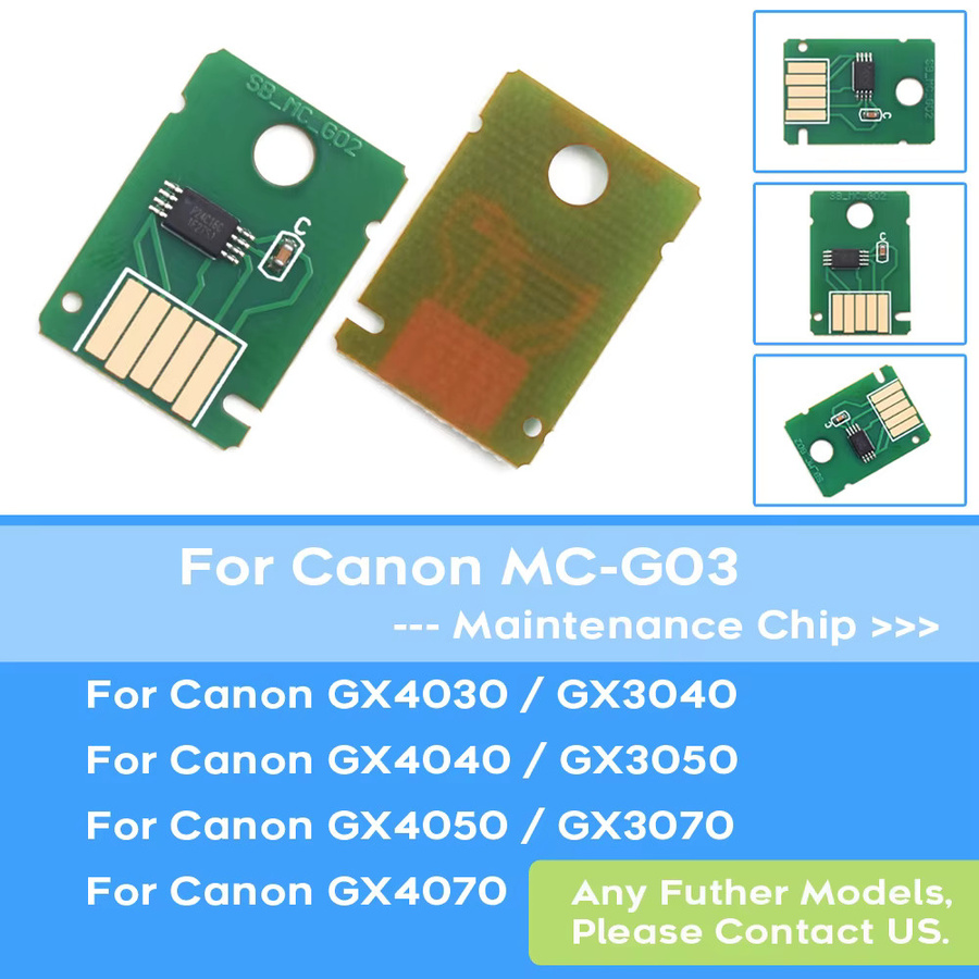 MC-G03 Wartungsbox Tank Chip kompatibel mit Canon PIXMA GX4030 GX3040 GX4040 GX3050 GX4050 GX3070 GX407 Druckern - Bild 2