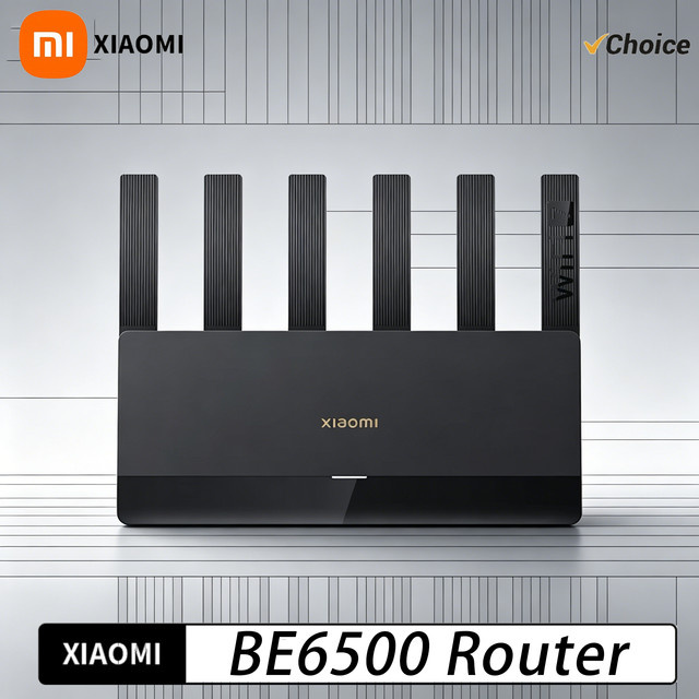 Xiaomi Router BE6500 WiFi 7 Dual-Band Router mit 2,5G Ethernet-Anschluss in Schwarz - Bild 1