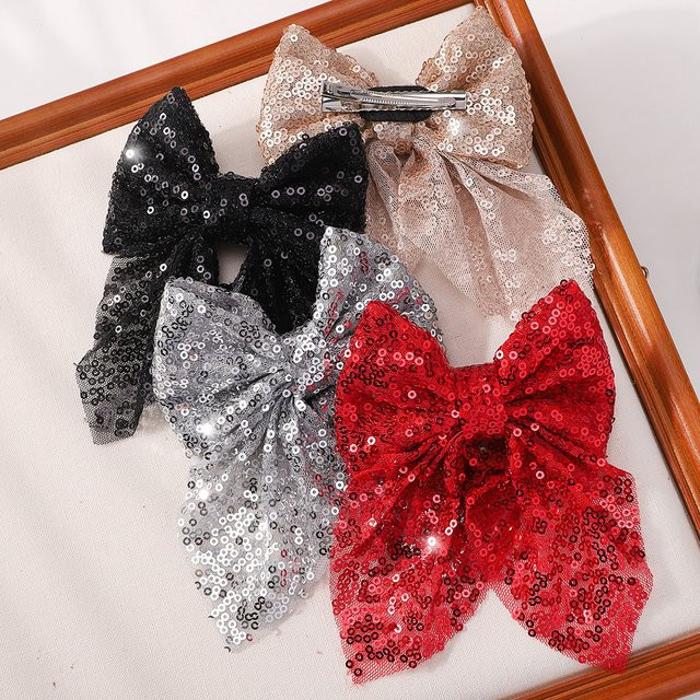 BABY BOWS Haarschleife mit Glitter und Pailletten, 3er-Set, Damen - Bild 1