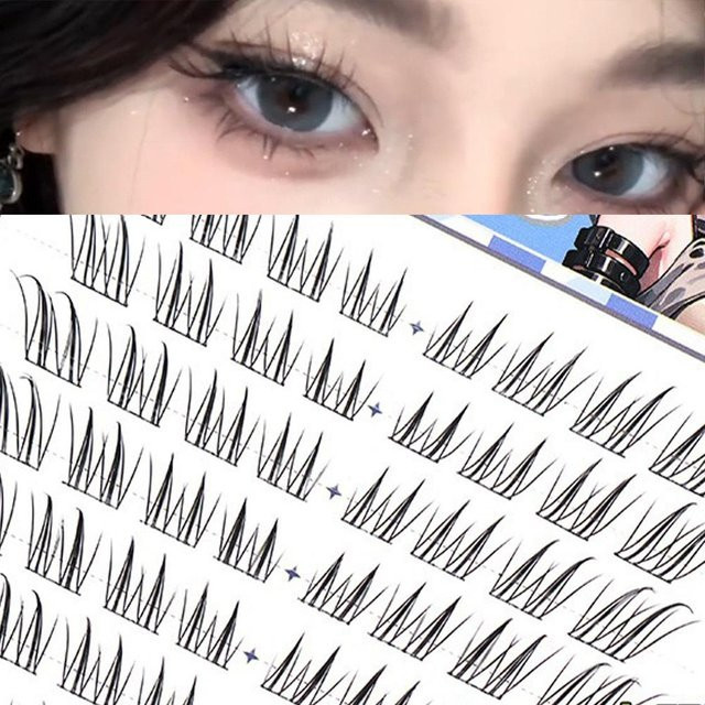 Fox Eye Wimperncluster Wispy 3D, Black, Unisex - Bild 1