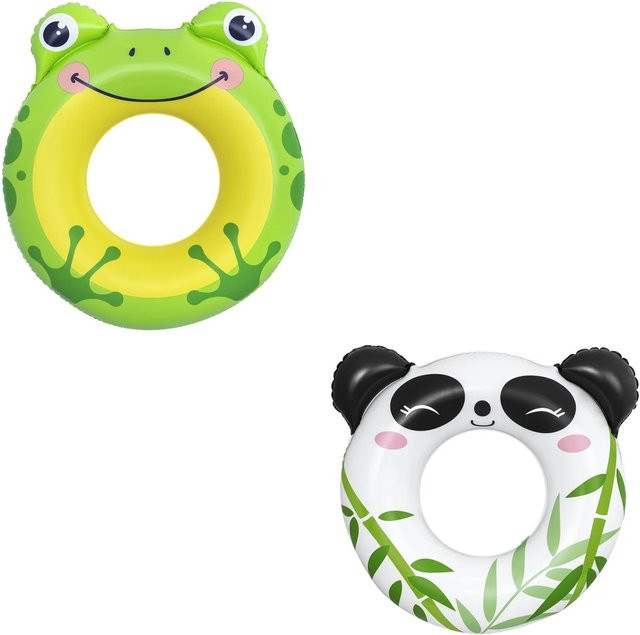 Bestway Splash Pals Schwimmringe mit Tier-Designs in Multicolor für Kinder von 3 bis 6 Jahren, 2er-Set - Bild 1