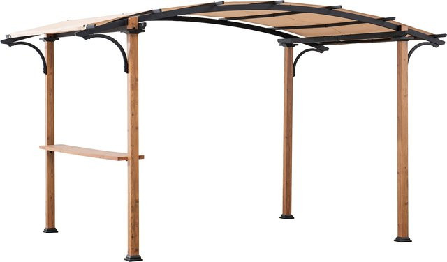 Sunjoy Bogenpergola Skuta aus Stoff in Beige mit Stahlgestell B/T: 406 x 259 cm - Bild 1