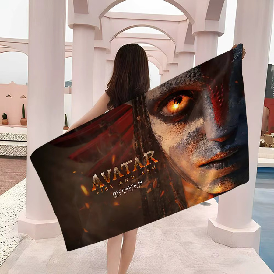 Film A-Avatar Feuer- und Asche Strandtuch für Mädchen aus Mikrofaser, bunt und schnell trocknend - Bild 2