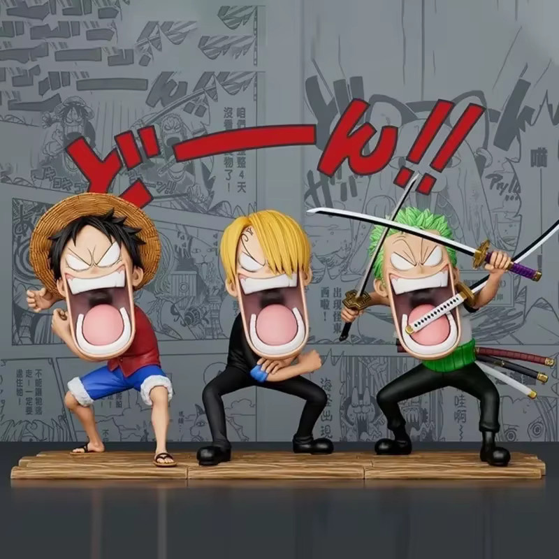 Bandai One Piece Hungriges Trio Figuren, 3-teiliges Set, 15cm - Bild 3