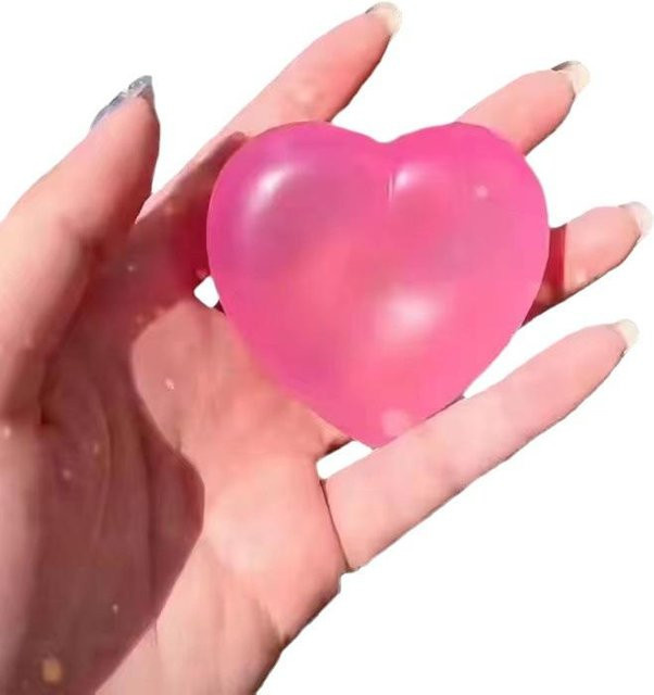 Fashnics Farbwechselndes Herz-Quetschspielzeug, Mochi Antistress-Spielzeug - Bild 1