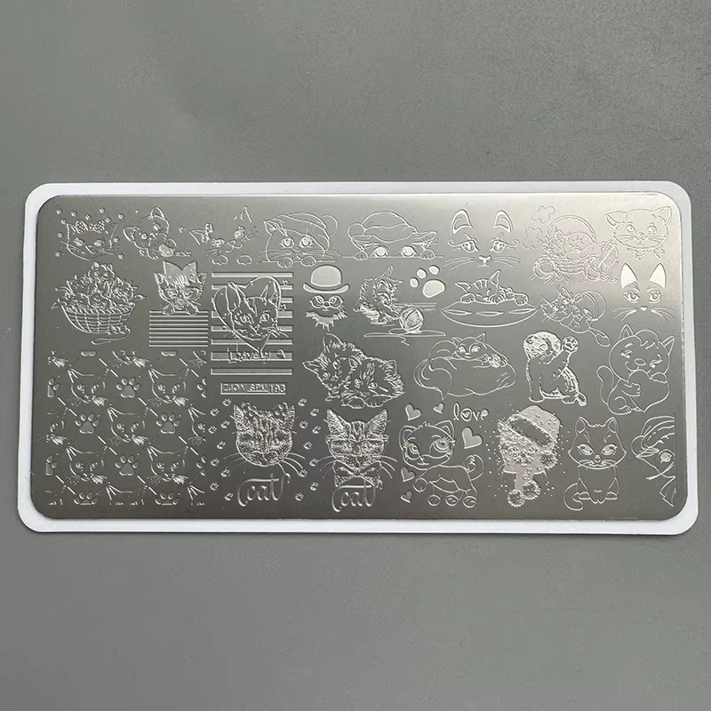 Xmq Nail Art Stempelplatten, Katzen Bild Vorlagen - Bild 2