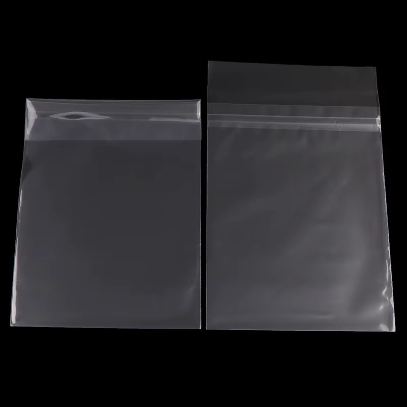 50er Set Transparente DVD und Blu-ray Schutzhüllen Staubdichte Aufbewahrungstaschen mit Selbstklebeverschluss B: 15,1 cm, H: 19,8 cm - Bild 3
