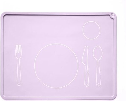 Home Textile Star Silikon Tischset für Kinder in Violett, rutschfest und pflegeleicht - Bild 1