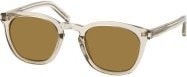 Saint Laurent SL 28 Sonnenbrille, Rund, Vollrand, Kunststoff, Unisex, Beige - Bild 1