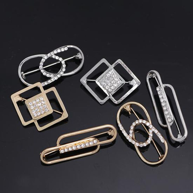 Happiness Jewelry Geometrischer Schmuck aus Kupfer und Metall in Silber - Bild 1