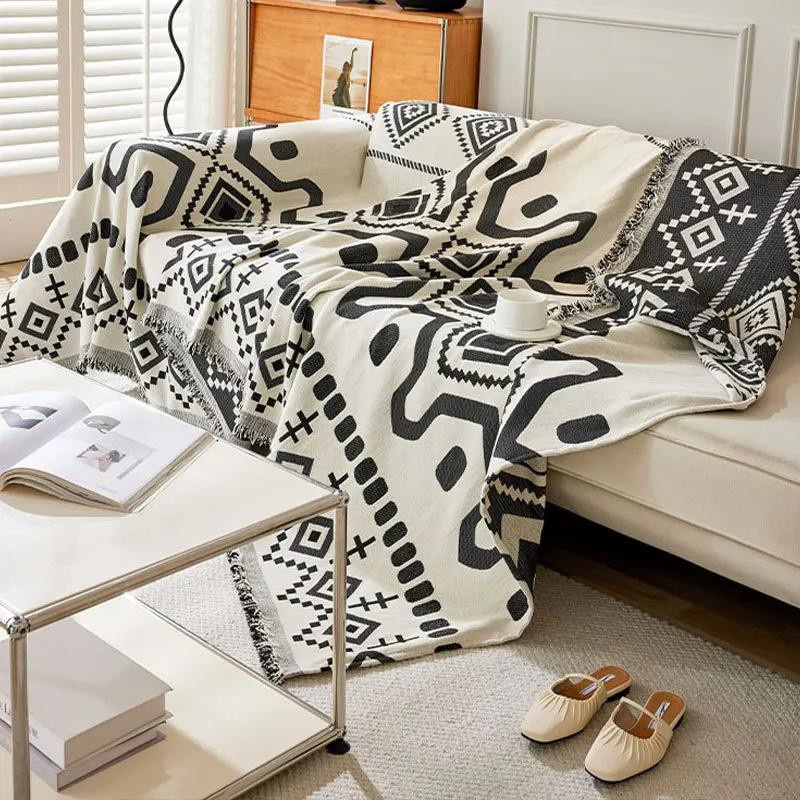 Bohemian Chenille Sofabezug Your Warm Home als universelle Couchdecke, B/B: 180 x 130 cm - Bild 2