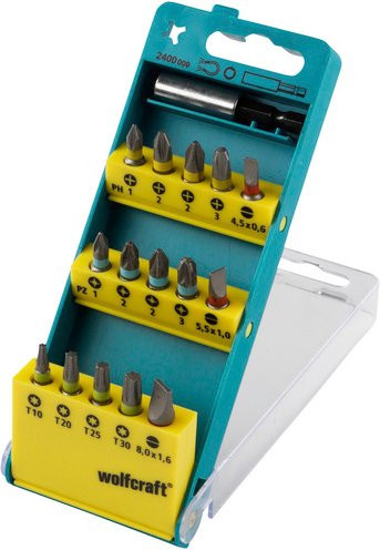 Wolfcraft Bitsatz 2400000 Standard in Grau und Multicolour aus Metall - Bild 1