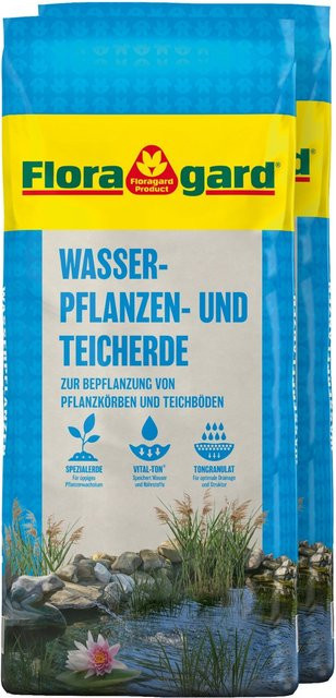 Floragard Wasserpflanzen- und Teicherde Spezialsubstrat, 2 x 18 l - Bild 1