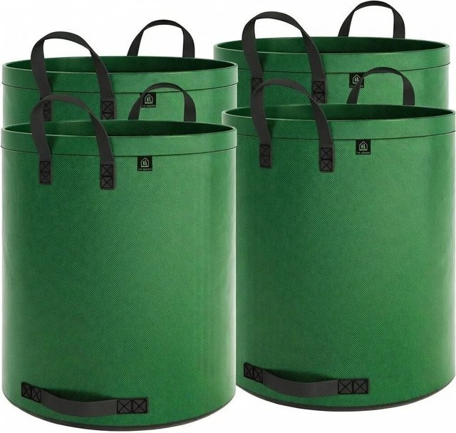 TTL GARDEN SUPER SOLID Gartensäcke Grün, 4er Pack, 272 l, 200 g/qm, reißfest für Laub und Gras - Bild 1