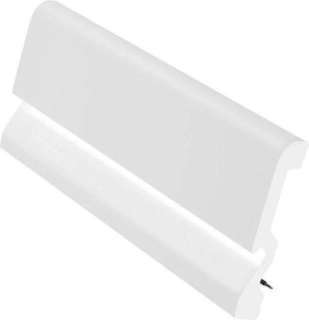 Vente-unique Sockelleiste Coreo aus PVC in Weiß, Länge: 290 cm - Bild 1