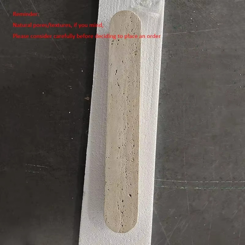 IISINUO LED Wandleuchte aus gelbem Travertin-Naturstein, lineare Up-Down Außenleuchte für Garten und Außenbereich - Bild 5